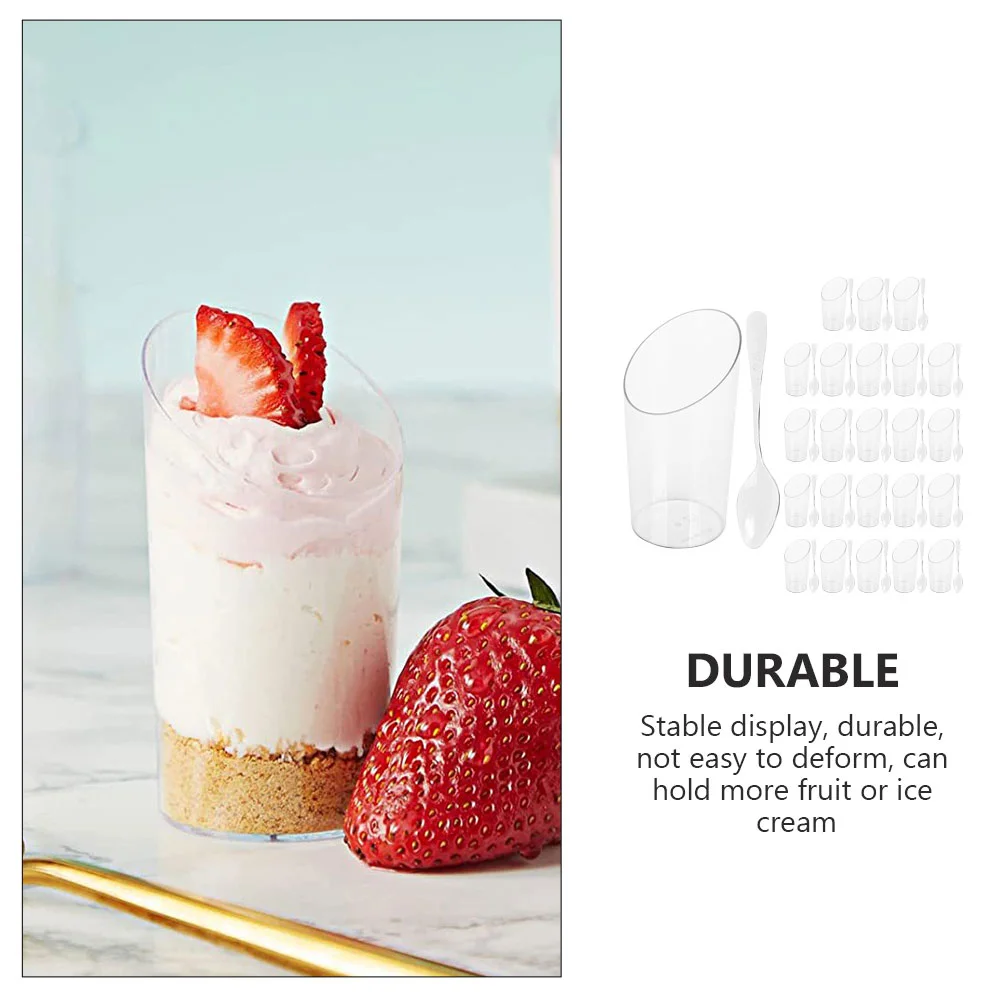 24 комплекта чашек для десертов портативные чашки Tiramisu компактный мусс нежный