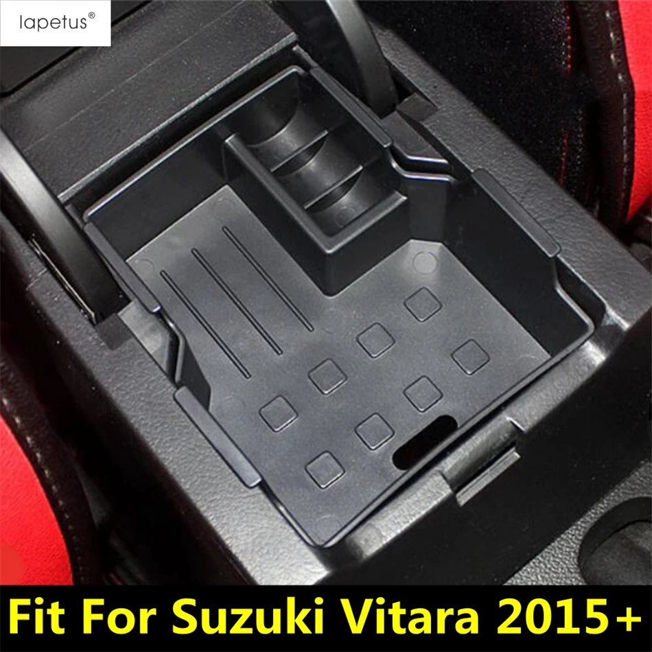 

Central Storage Box Pallet Container Phone Coin Holder Tray Multifunction Accessories Interior Fit For Suzuki Vitara 2015 - 2020