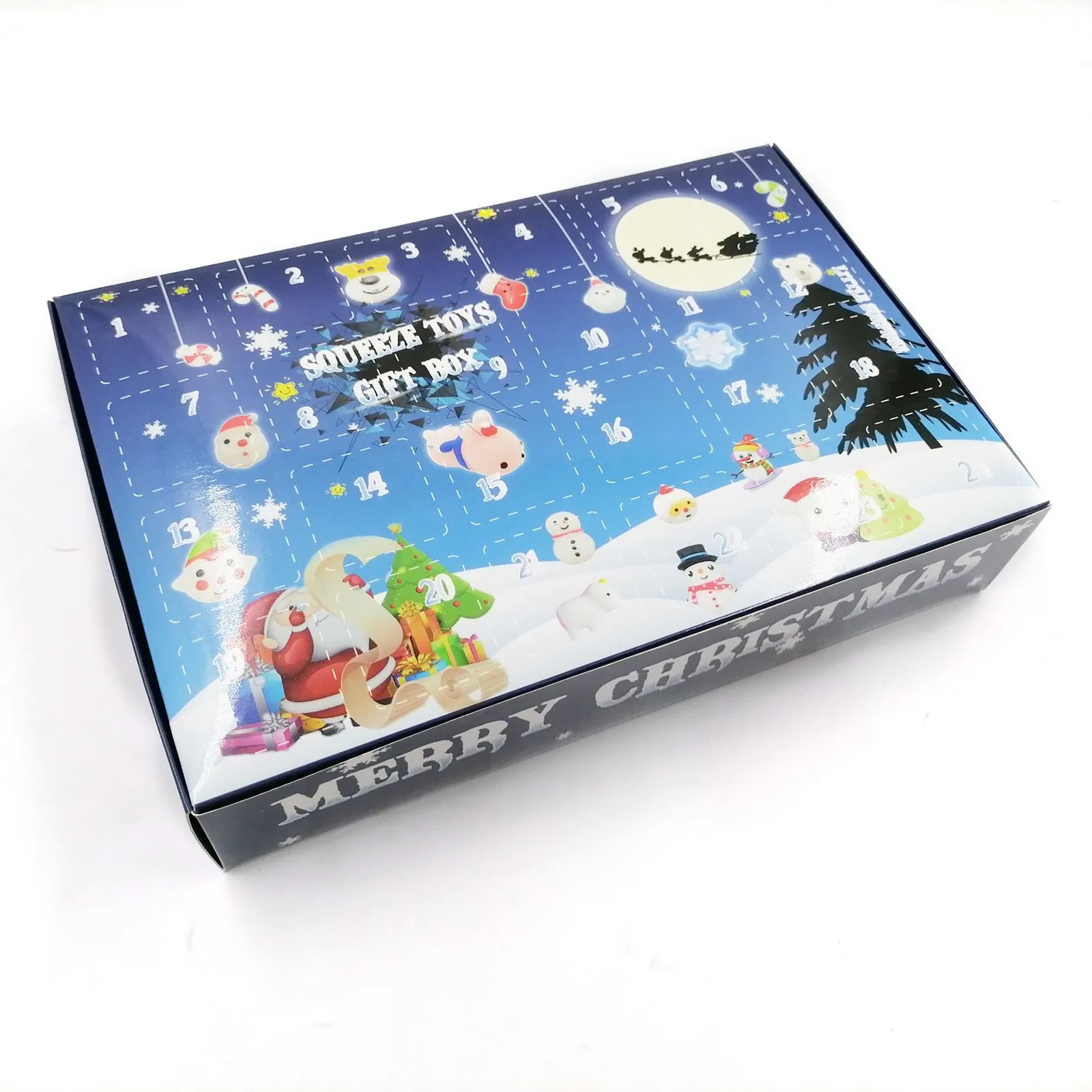 

Kids Schedule Clock Set Toy Christmas 20Pcs Countdown Calendar 2021 Christmas Toy The Gift Different Unzip Education