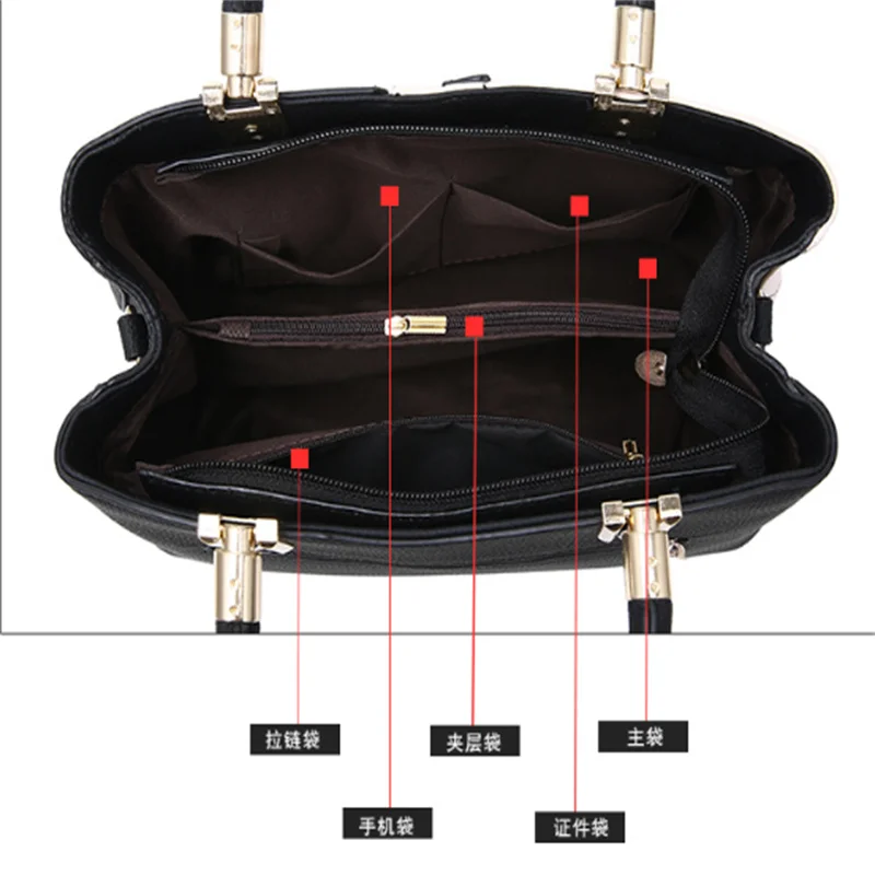 Fashion Luggage &Bags Women's Handbags Crossbody NEW PU Large Capacity Portable Commuter Satchel Bag Casual  Ladies Bolsos