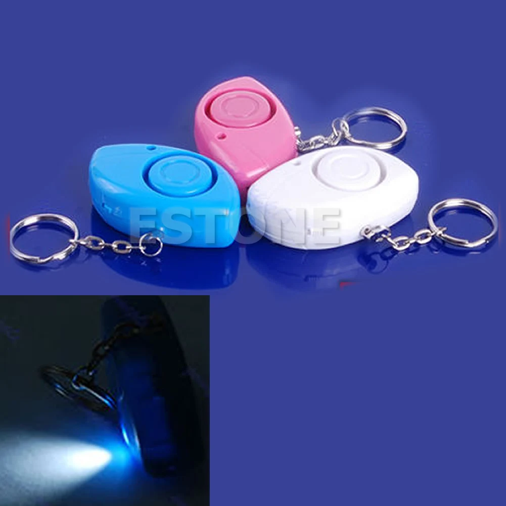 

587D Mini Personal 120dB Security Alarm Siren Light Keychain