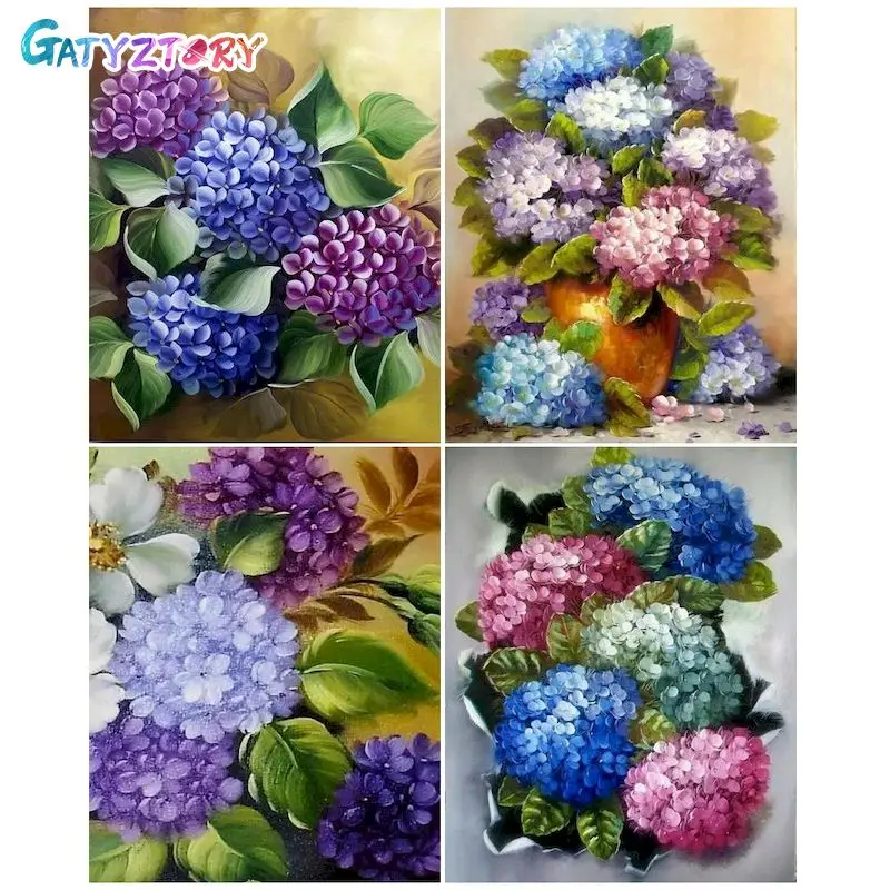 

GATYZTORY Paint By Number Flower DIY Pictures By Numbers Kits Drawing On Canvas Gift Hand Painted Painting Art Home Decor