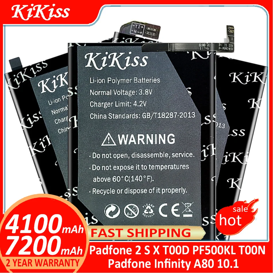 KiKiss Battery For ASUS Padfone 2 Padfone2 S X T00D PF500KL T00N A68 Tablet PC 19WH C11-P03/For ASUS Padfone Infinity A80 10.1