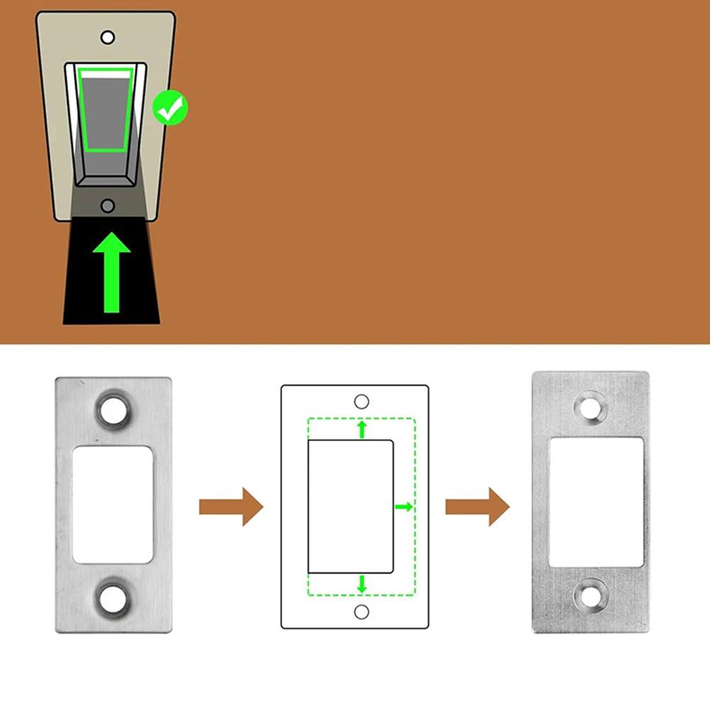 1/2 шт. ударная пластина с большим отверстием фиксирующий засов смещенный