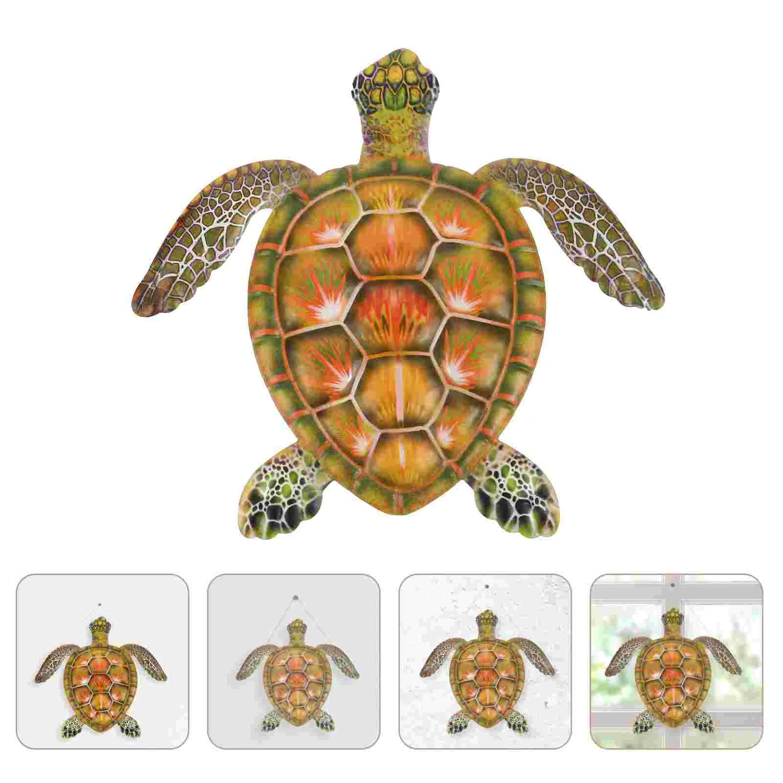 

Turtle Wall Hanging Iron Tortoise Pendant Tree Decoration Garden Outdoor Adornment Indoor Seaside
