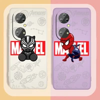 funny cute spiderman superhero marvel for huawei p50 p40 p30 p20 p smart pro lite z e 2017 5g liquid rope phone case capa cover