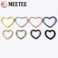1030pcs 29x2240x28mm heart ring hook metal buckle peach heart buckles round o rings clasp luggage connect hooks accessories