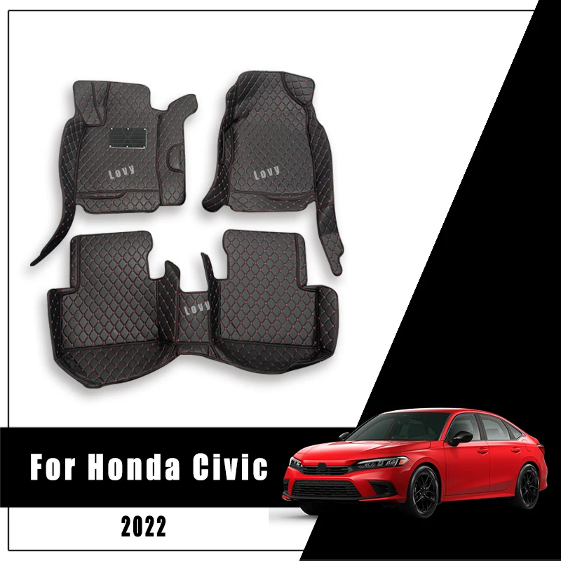 

Автомобильные коврики для Honda Civic 2022, автомобильные коврики, аксессуары, интерьерный Стайлинг, пользовательские накладки, водонепроницаемы...
