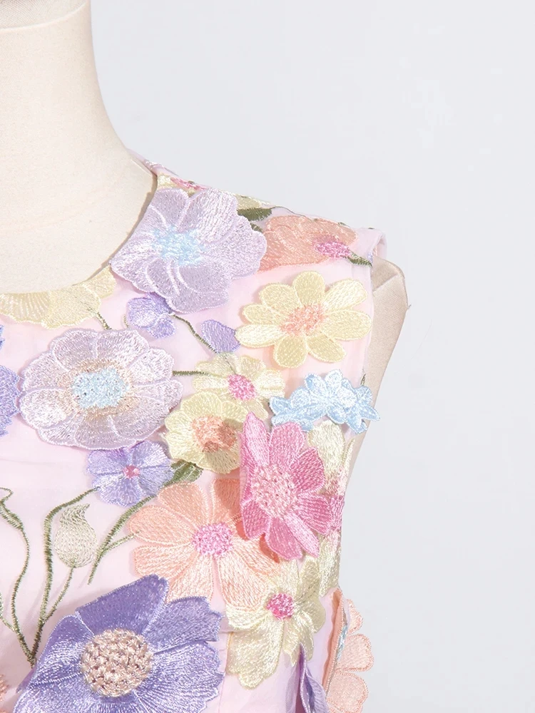 Женский комплект из двух предметов короткий топ без рукавов с круглым вырезом и