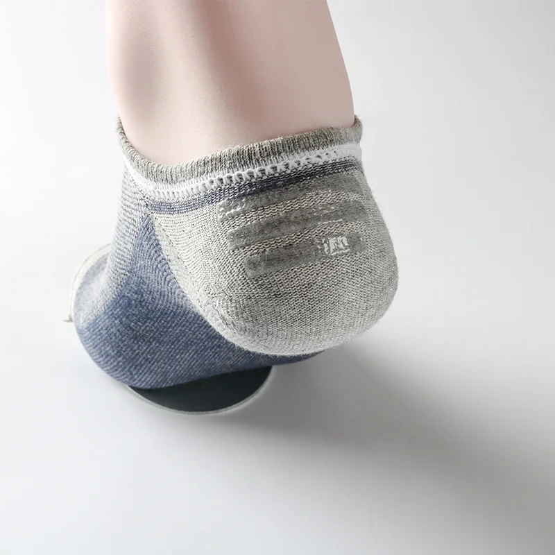 5 Pairs Men's high quality Ankle Socks Set Fashion Summer Mesh Breathable Cotton Socks Man Cozy Plus Size Boat Socks 43-48