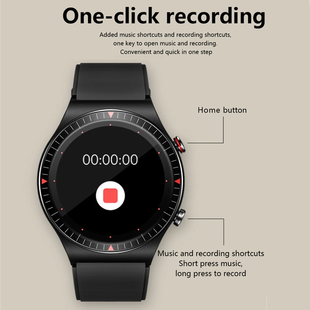 2022 new bluetooth call smart watch 4g rom male local music heart rate fitness tracker smartwatch for huawei gt2pro xiaomi phone free global shipping