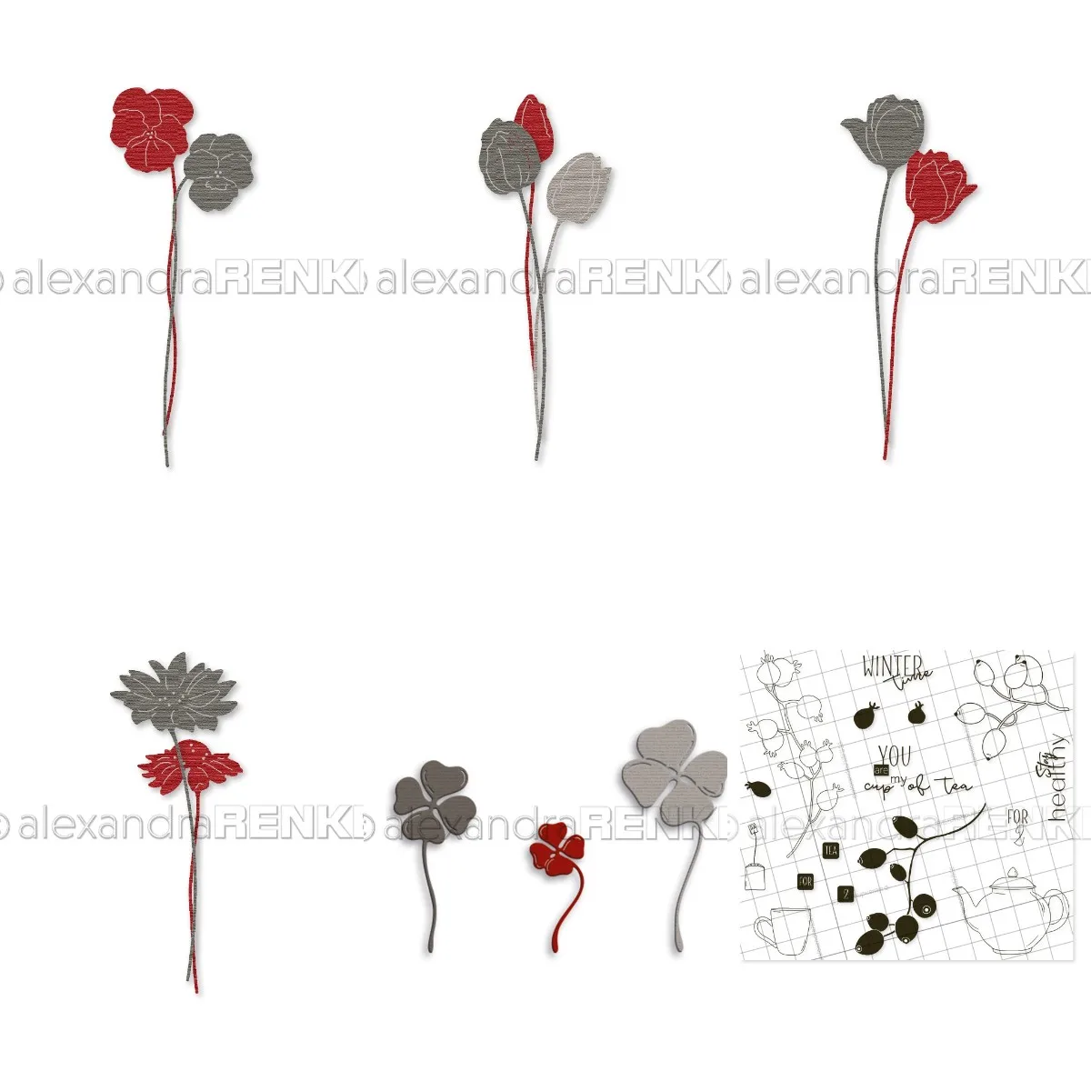

Clover 2023 New Metal Cutting Dies Stamps Scrapbook Diary Decoration Stencil Embossing Template Diy Greeting Card Handmade