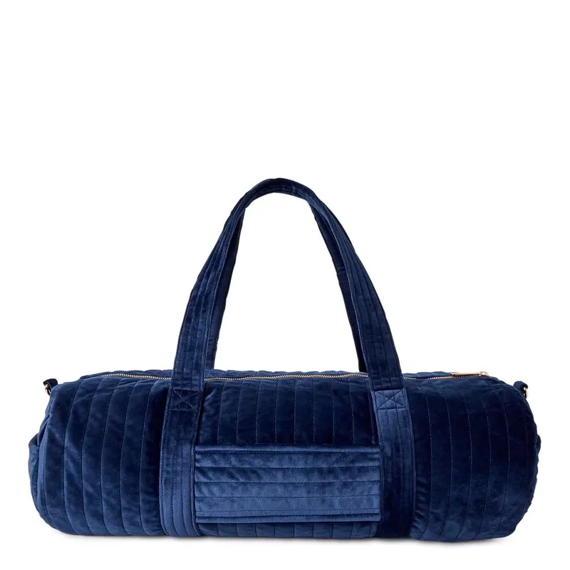 Women’s Soft Quilted Duffle Bag Navy Blue
