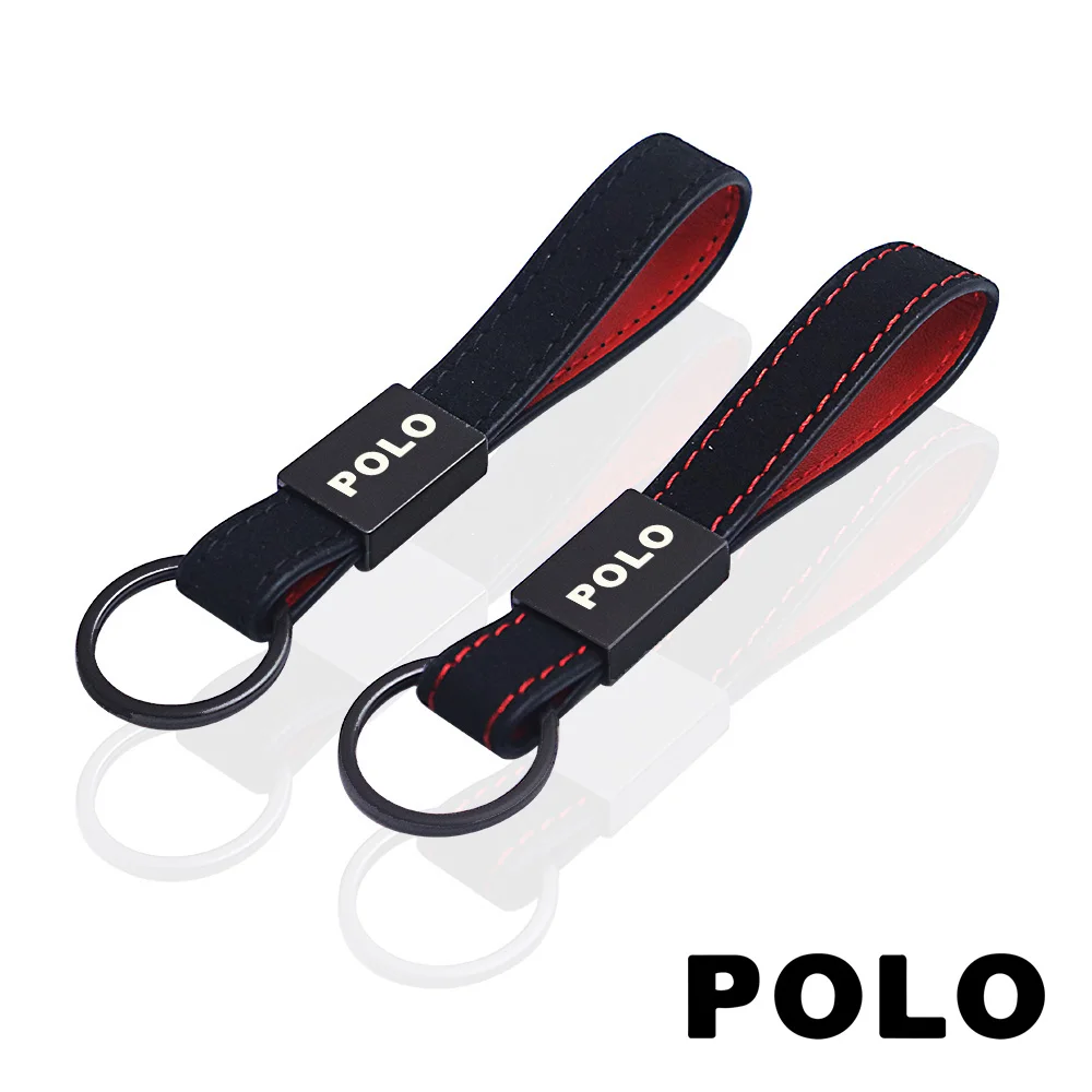 

for vw Volkswagen polo r rline car key chain leather keychain Car Accessories
