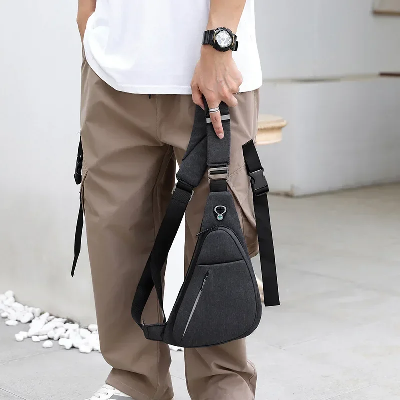 

Shoulder Slim Fashion Sling Chest Bag Pocket Anti-Thief Personal Crossbody For Backpack Travel Men Daypack Bag Hiking Waterproof