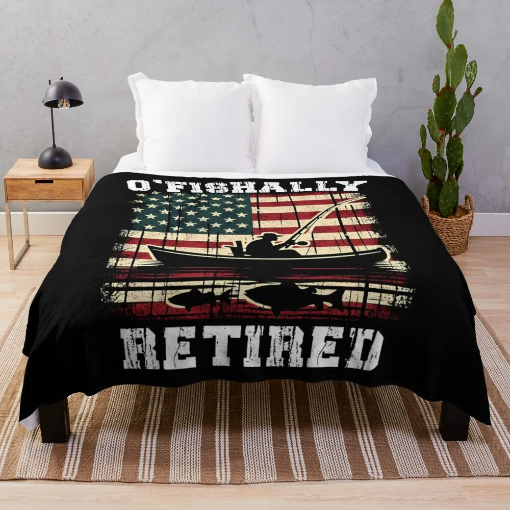 Oɿishally на пенсии Дедушка Забавный папа Рыбак День отца 4 июля Флаг США Подарок