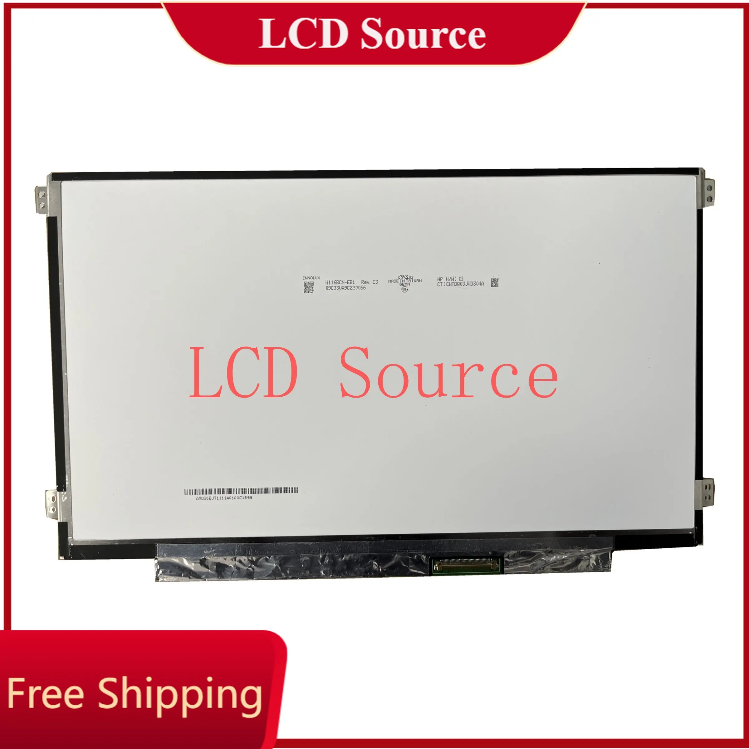 

N116BCN-EB1 Rev C3 11.6" WLED 1366×768 235 Nits Laptop Computer LCD Screen eDP 40pins On-Cell Touch CMN1145 IPS