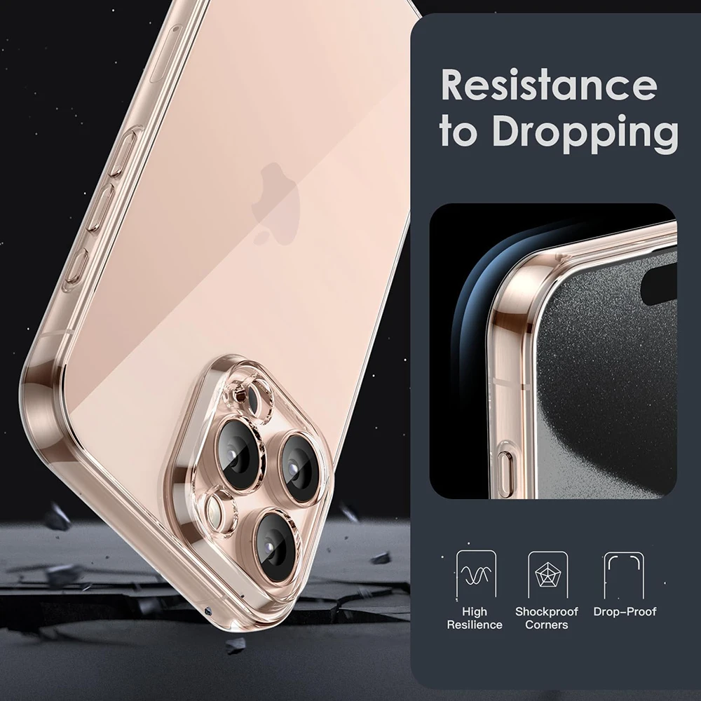 Прозрачный мягкий чехол для iPhone 16 15 14 13 12 11 Pro XS Max X XR SE 2022 2020 7 8 Plus ультратонкая