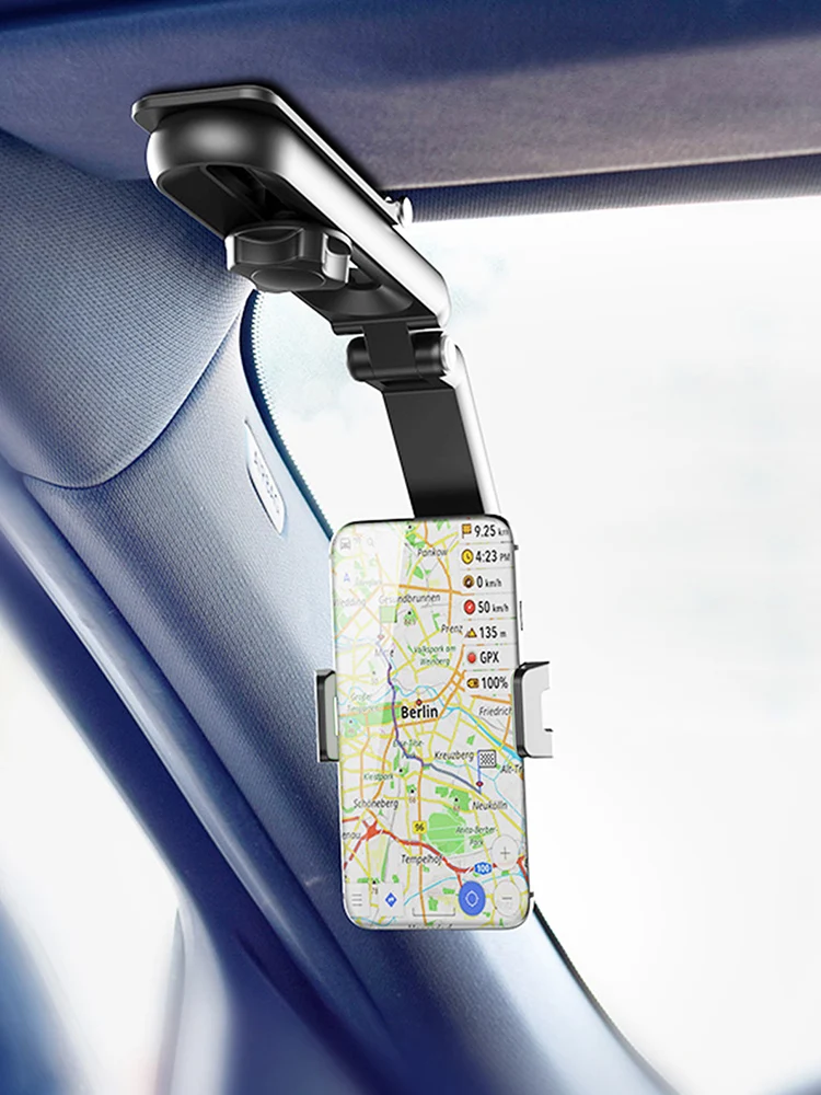 Rearview Mirror Phone Holder Car Holder For Cell Phone 360 Rearview Mirror Phone Holder Phone Mount Universal Adjustable Holder