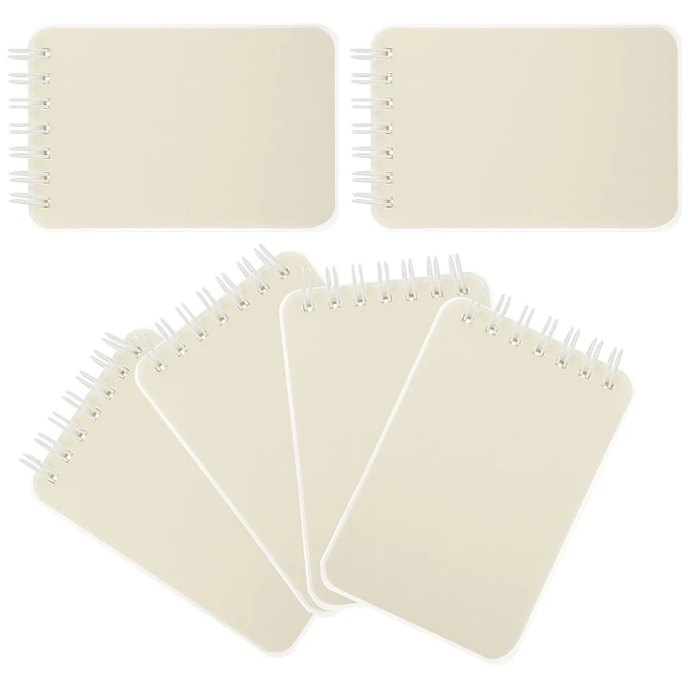 

6 Pcs A7 Coil Book Sketch Pads Drawing Adults Small Notebook Spiral Notepad Pocket Notebooks