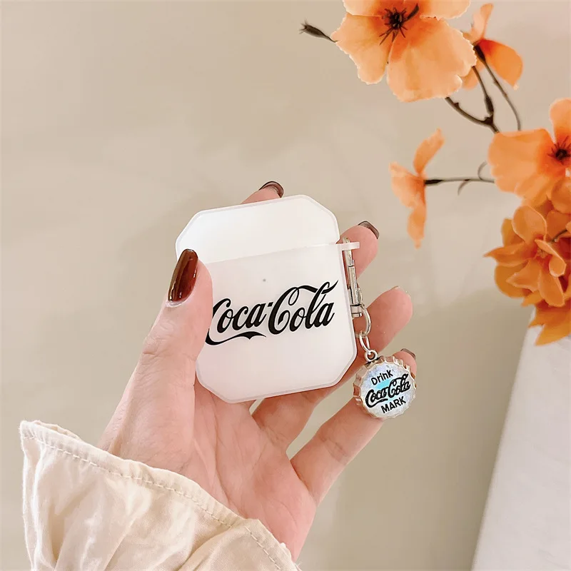 

Fashion Coke Cap Pendant White AirPods 3 Case Apple AirPods 2 Case Cover AirPods Pro Case IPhone Earphone Accessories