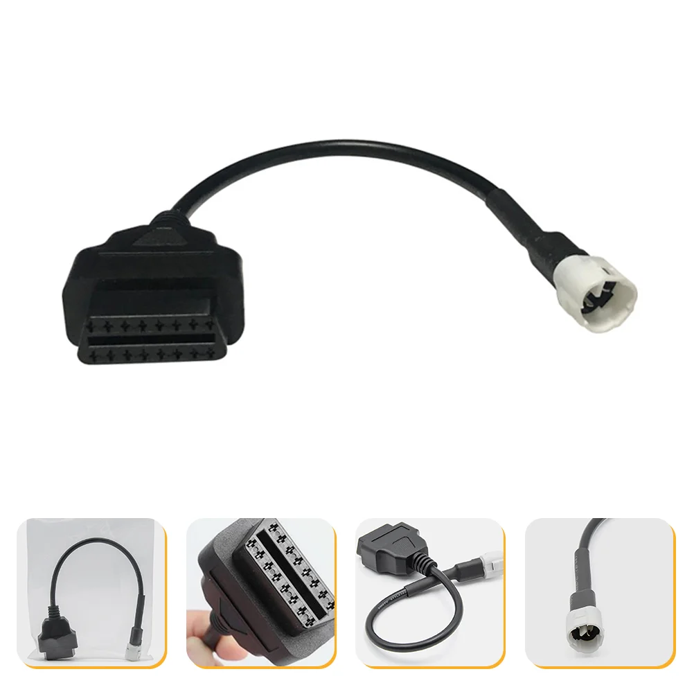 

Motorcycles Fault Detection Adapter Cable Useful 3 Pin to 16 Pin Adapter Cable