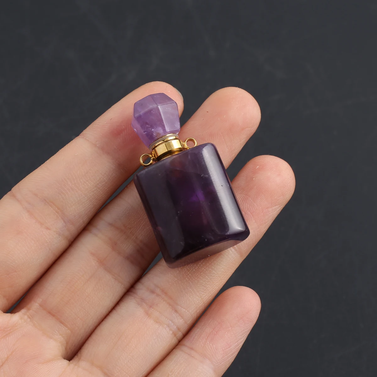 

Natural Gem Stone Essential Oil Diffuser Reiki Healing Perfume Bottle Pendants for Jewelry Making Diy Women Necklace Gifts