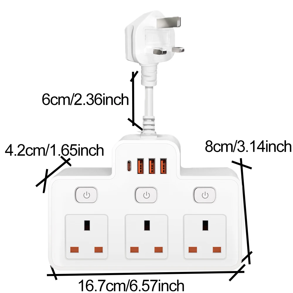 Сетевой фильтр вилка переменного тока стандарта Великобритании