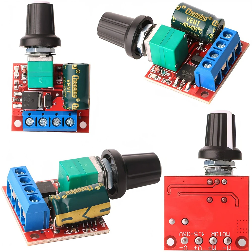 5A 90W PWM 12V Φ Module 4 5 V-35V Регулируемый регулятор скорости переключения 24V |
