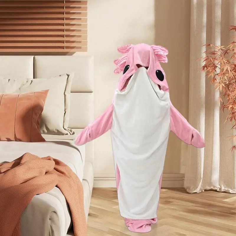 

Милый розовый комбинезон, спальный мешок, саламандра, комбинезон, костюм для косплея, теплое и удобное одеяло для маскарада, вечеринок