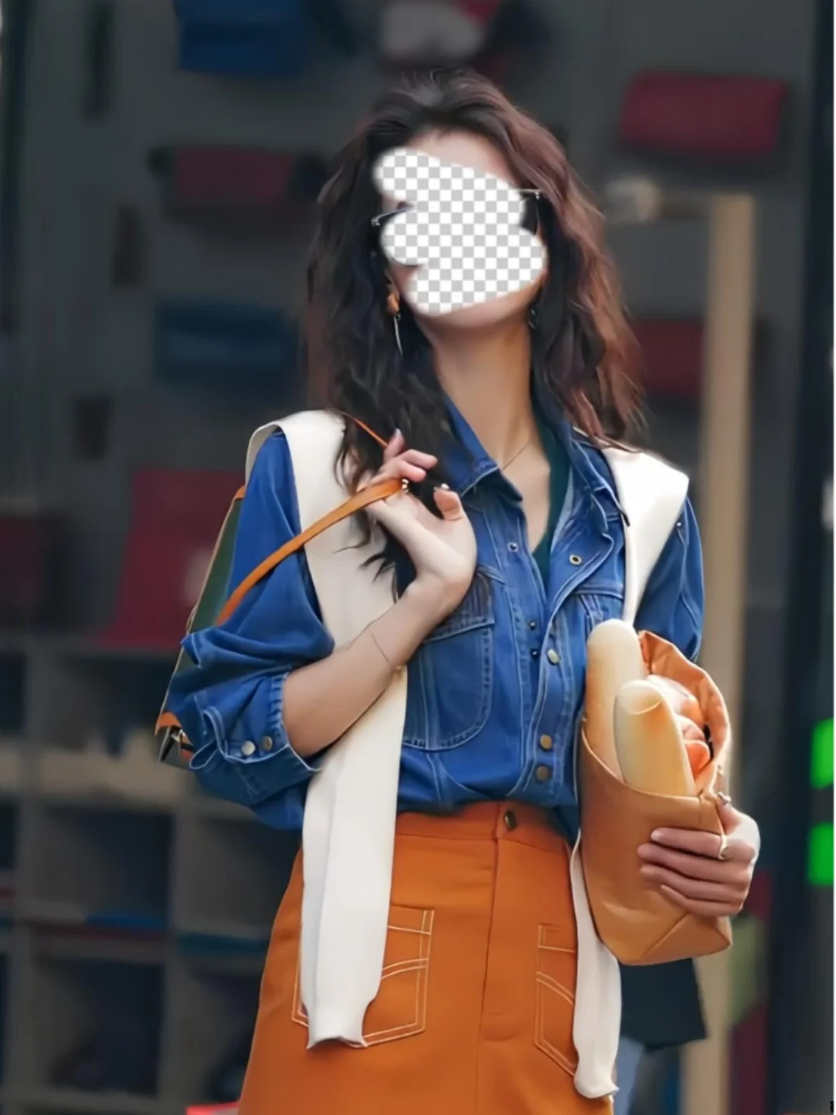 Весенне-осенняя гонконгская рубашка в стиле ретро темно-синяя джинсовая для