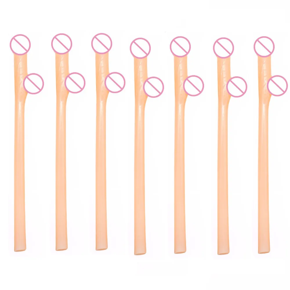 Трубочки для пениса девичника 10 шт.