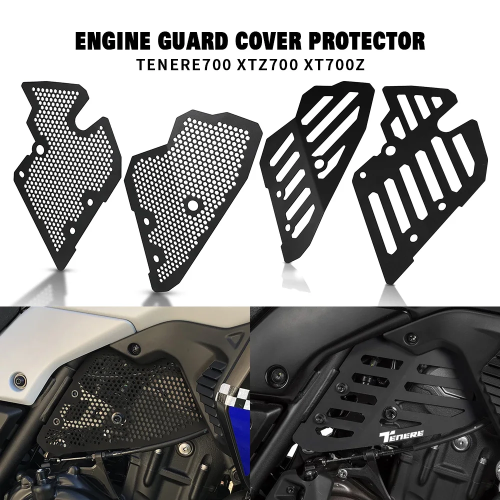

For Yamaha Tenere 700 Tenere700 XTZ700 T7 XT700Z 2021 Engine Cover Guard Motor Protective Cover Throttle Cam Protector Crap Flap