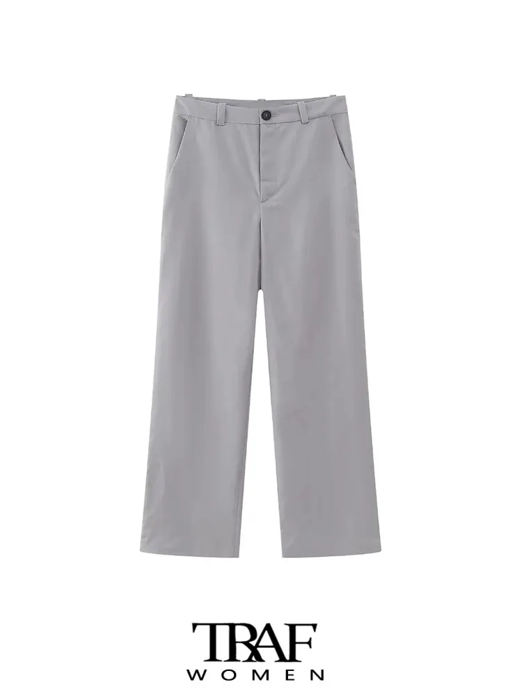 

Брюки-клеш Женские с боковыми карманами, на молнии