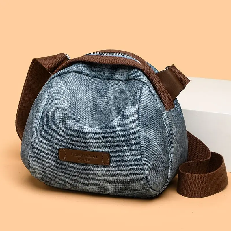 Новая маленькая сумка на одно плечо женская через Женская холщовая стильная из