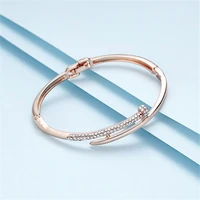 korean classic designer drill bangle titanium steel jewelry woman bracelets fashion accessories girls open bangles banquet gifts