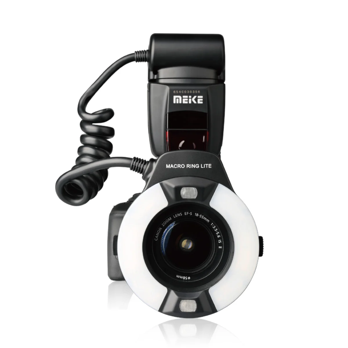 Фото Кольцевая вспышка MEIKE MK-14EXT E-TTL Macro LED Ring Speedlite для Nikon D80 D300S D600 D700 D800 и Canon 550D/ 760D/ 750D/ 1100D №4