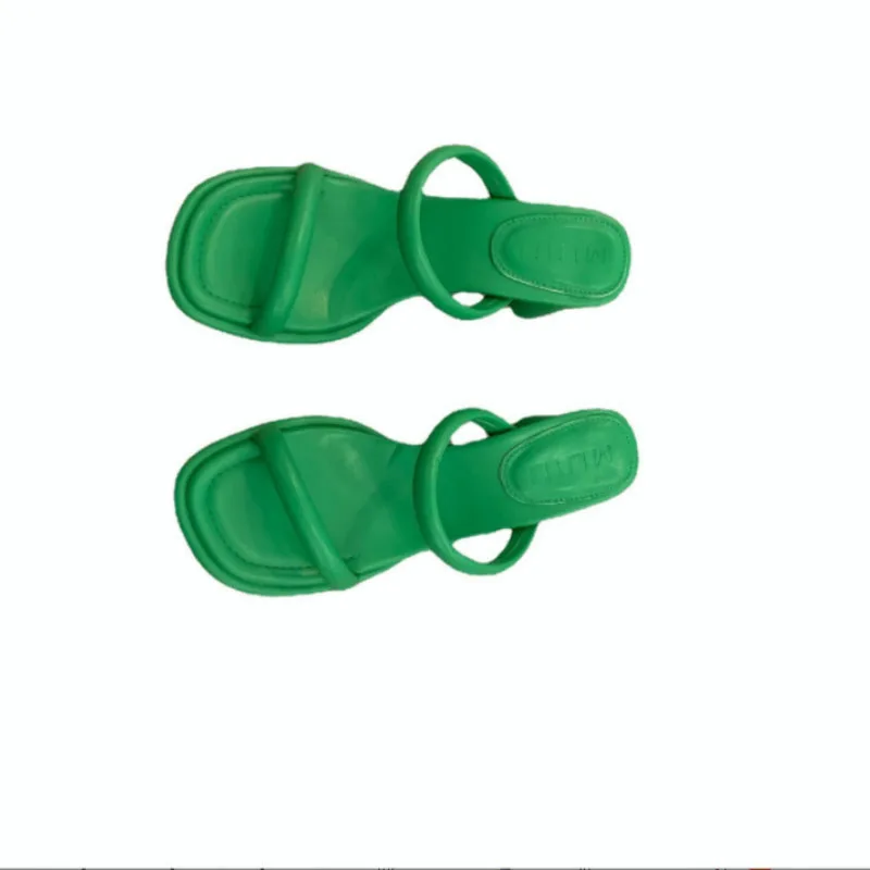 

Sandals Women 2022 Summer Slides Open Toe Women Slipper Female Thick Heel Sandal Slip on Beach Slides Sexy Sandales Femmes été