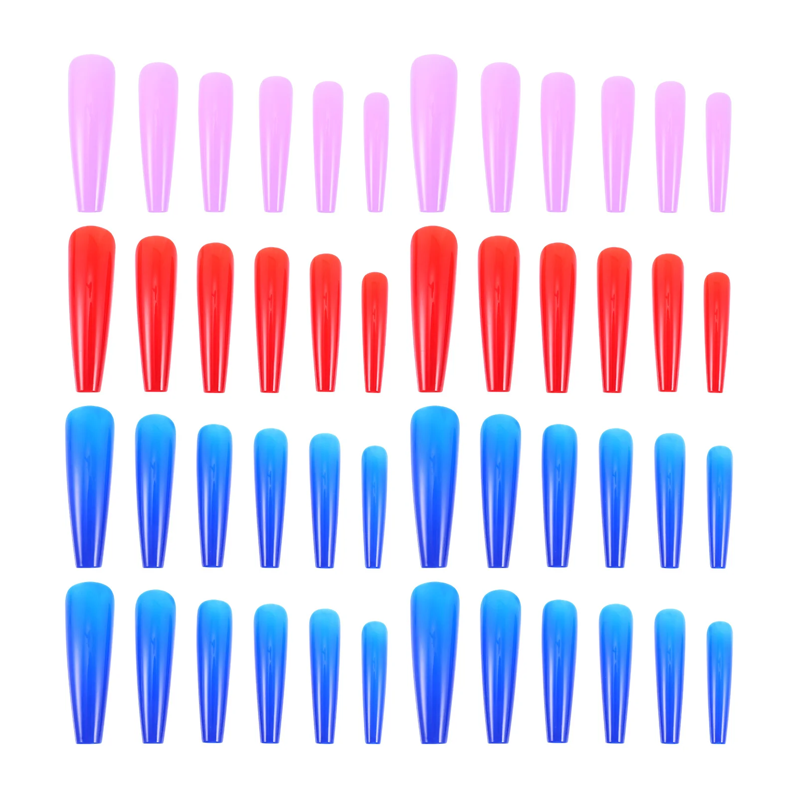 

Nails Nail Tipscoffin Fake Balletartificial Fingernails Shaped Stiletto Full Cover Salon Girl Manicureglue Press French