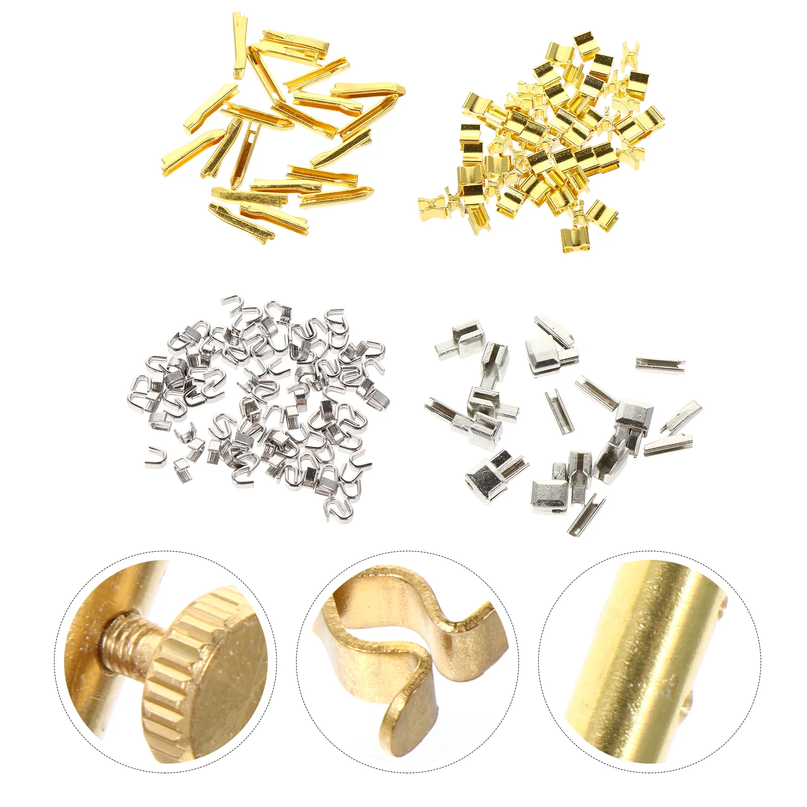

1 Set Zipper Replacement Kit Zipper Stops and Insertion Pin for Clothing Repair
