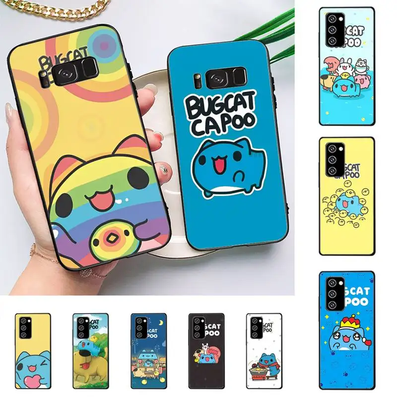 

Love Cat Comic Cat Bugcat Capoo Phone Case for Samsung Note 5 7 8 9 10 20 pro plus lite ultra A21 12 72