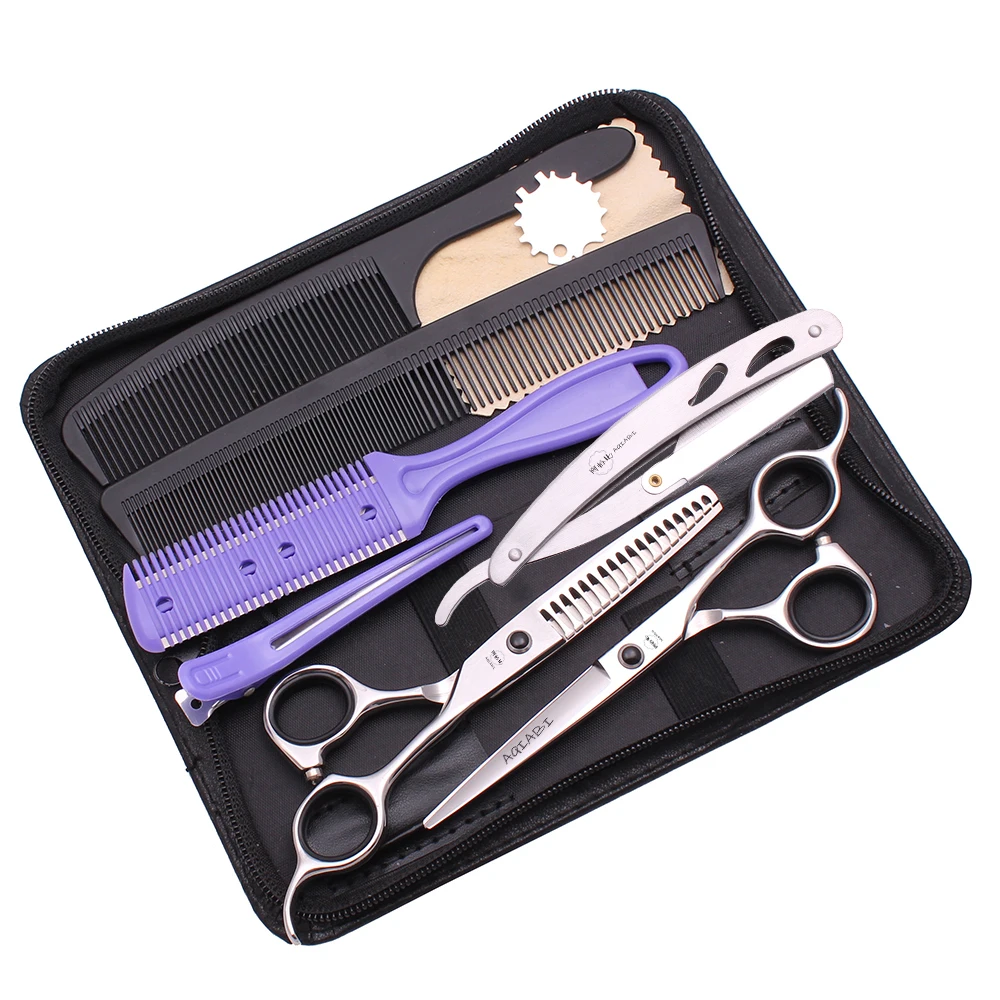 Профессиональные 6-дюймовые Парикмахерские Ножницы Для Стрижки Рыбьей Кости 8
