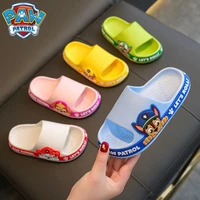 paw patrol cartoon cute summer slippers boys girls chase marshall rocky skye rubble anime figure sandals birthday gifts shoes
