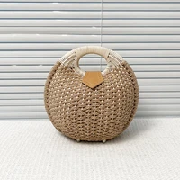 woven bag retro farmhouse style beach bag straw woven handbag travel beach bag luxury brand exquisite crossbody bags for women