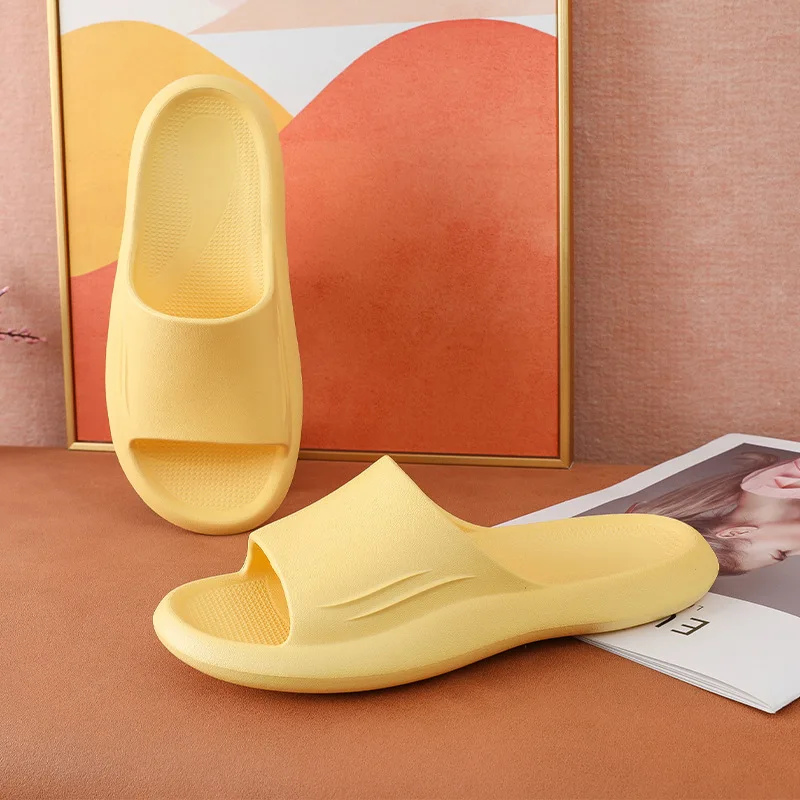 

2022 New Anti-slip Slides Ladies Men's Home Slippers Summers Thick Platform Womens Sandals Indoor Bathroom Beach Eva Soft Shoes