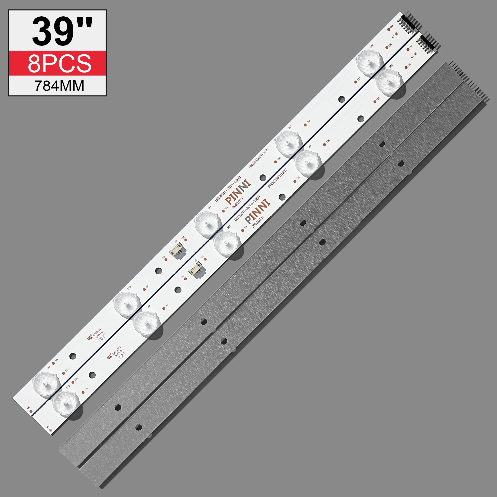 

LED Backlight strip 11 lamp For H-aier 39'' TV LED39D11-ZC14-01 02 03 04 (B) (C) 39DU3000 LE39M600F LE39PUV3 LE39PW3 V390HJ1-P02