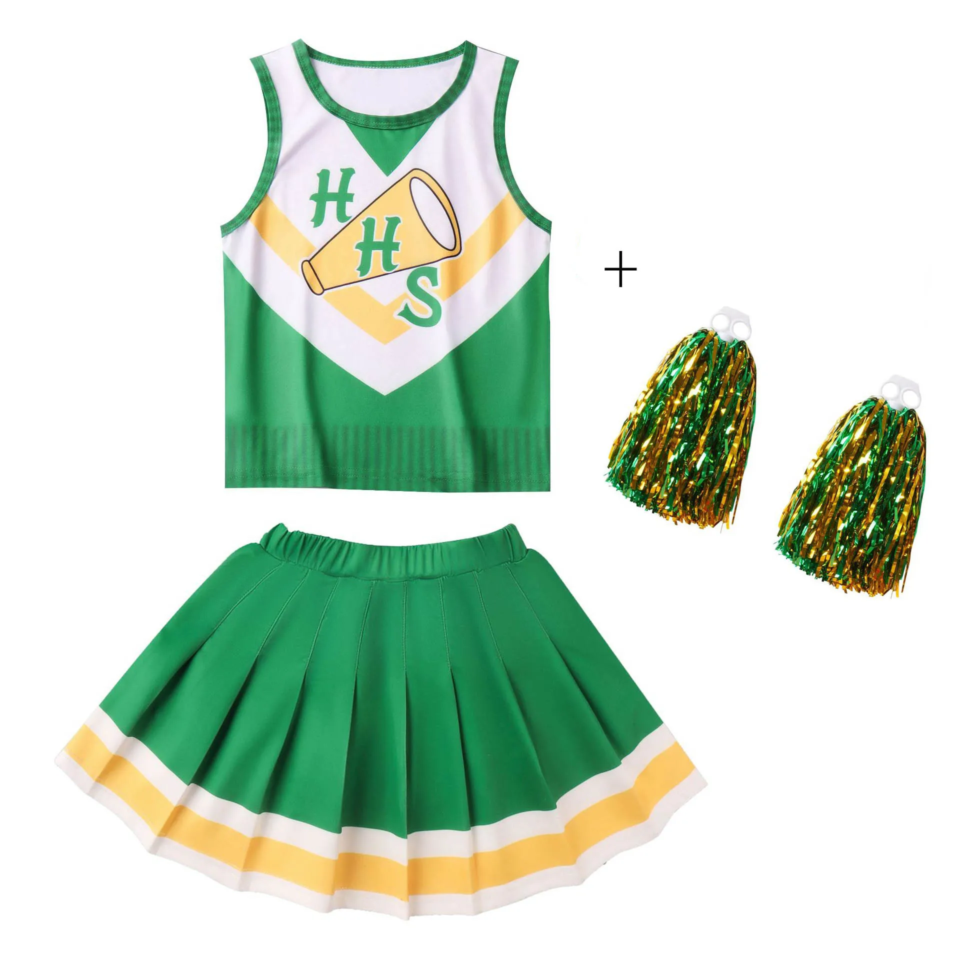 

3 шт., жилет и юбка для девочек, с цветами