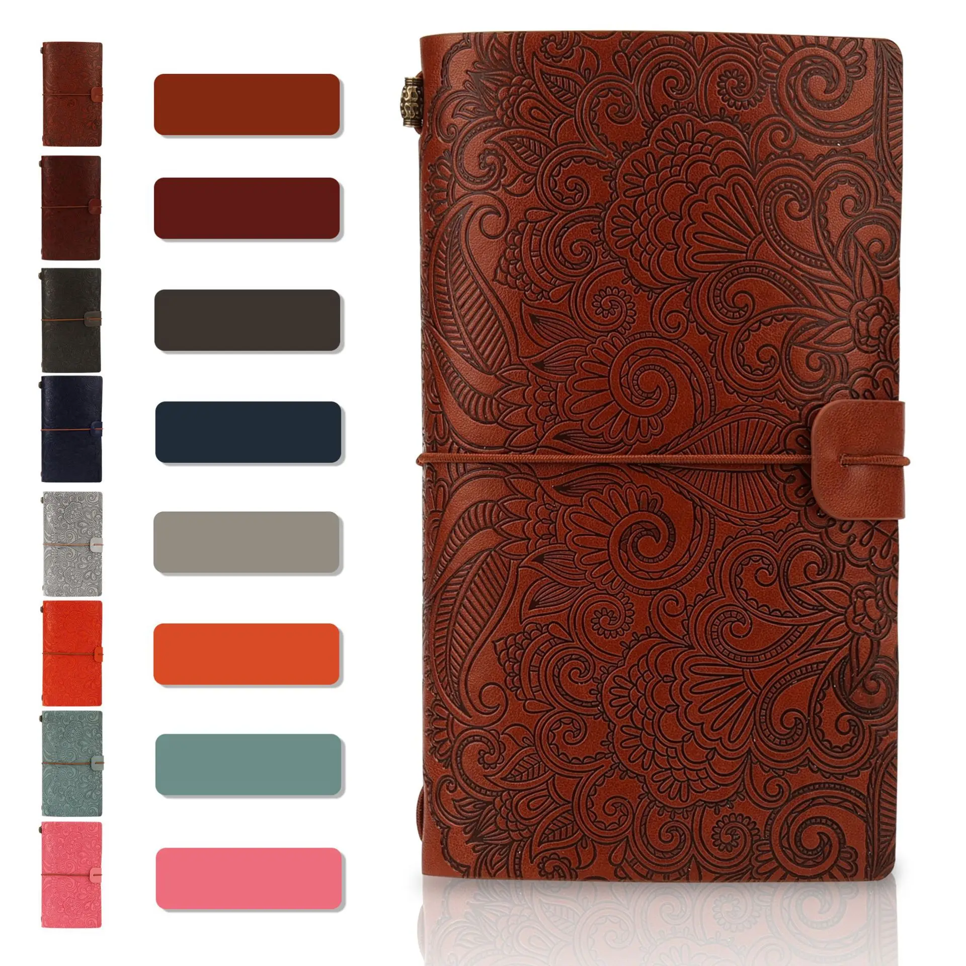 

A6 PU Retro Leather Notebook Handmade Vintage Diary Journal Sketchbook Planner TN Travel Notebook Set