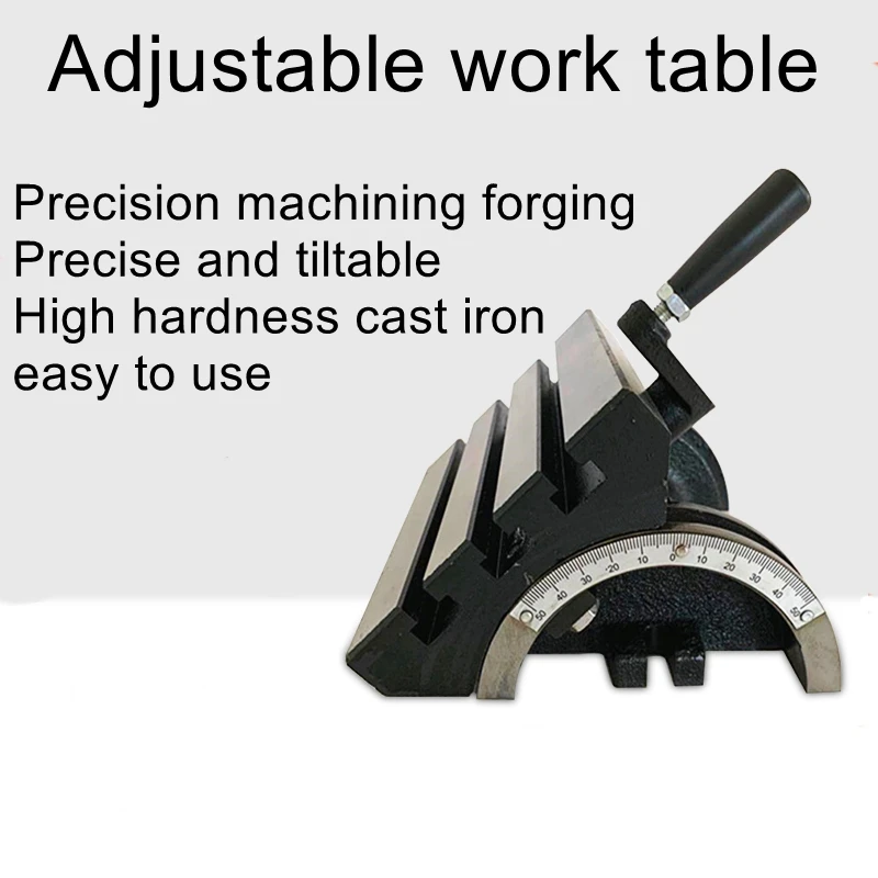 7 inch Adjustable Angle Inclinable Workbench Machining Center Workbench Drilling Machine Grinder Milling Machine Angle Workbench