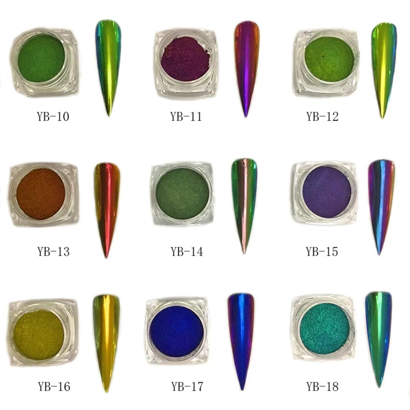 

0.2g/1g Starry Nail Art Glitter Powder Chrome Dipping Powders Holographic Laser Glitters Dust Manicure Nail Art Decorations